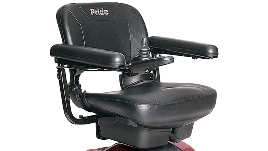 go-chair-comfortable-seating A comfy seat on a mobility powerchair