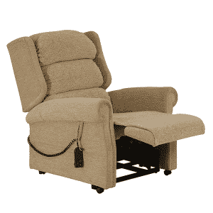 Rise and Recline Royal Chair Footrests Out