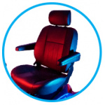 Luxury heated captain seat