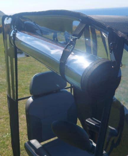 Deluxe scooter canopy roll up side doors Deluxe scooter canopy roll up side doors