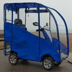 Polycarbonate mobility scooter canopy