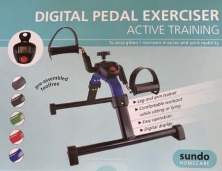 Digital pedal exerciser