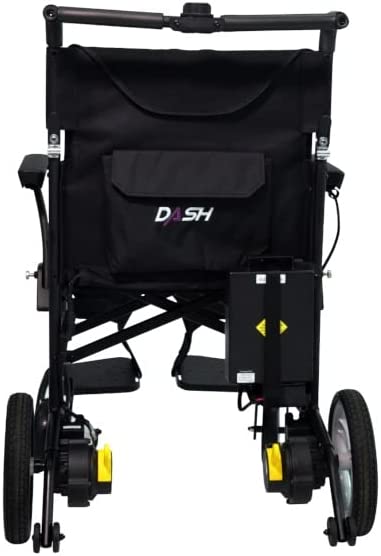Dashi MG Ultra Lightweight Folding Powered Wheelchair back view Dashi MG Ultra Lightweight Folding Powered Wheelchair back view