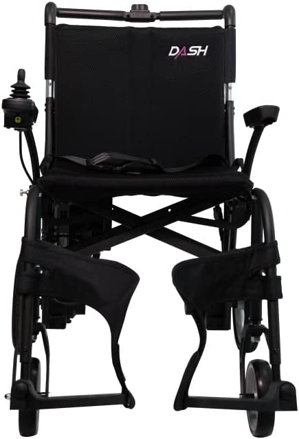 Dashi MG Ultra Lightweight Folding Powered Wheelchair front view Dashi MG Ultra Lightweight Folding Powered Wheelchair front view