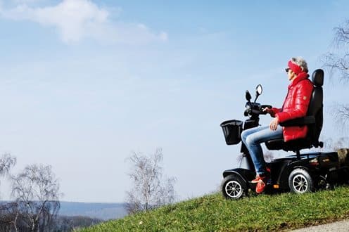 lifestyle image of the Sterling S700 mobility scooter lifestyle image of the Sterling S700 mobility scooter