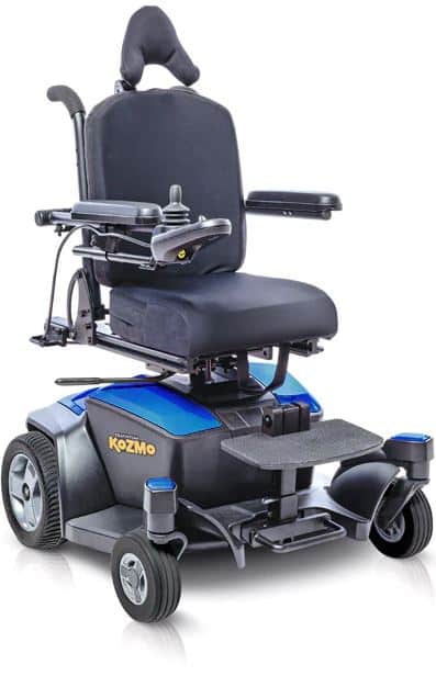 Quantum Kozmo powered wheelchair - blue Quantum Kozmo powered wheelchair - blue